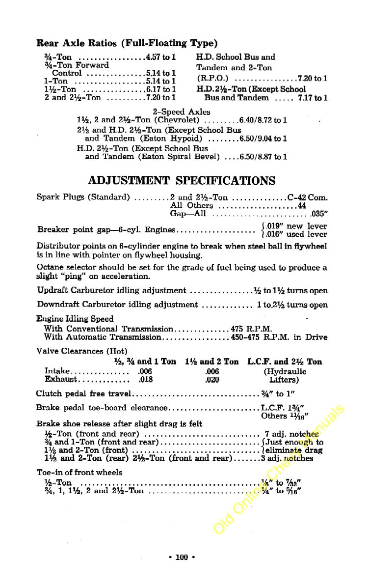 1957 Chevrolet Trucks Operators Manual Page 3